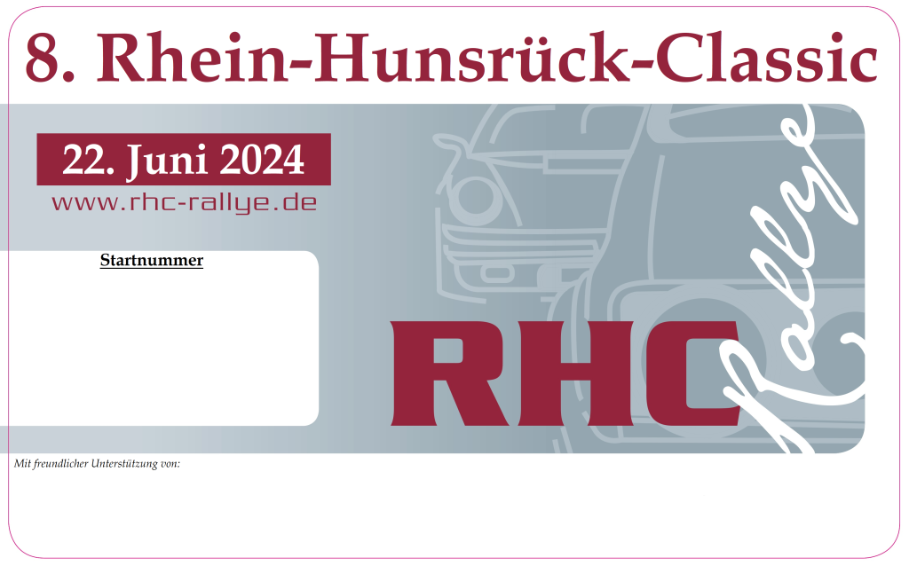 RHC Schild 297x184 2022 Oldtimer & Youngtimer Rallyes in Rheinland-Pfalz / Hunsrück | RHC-Rallye e.V.