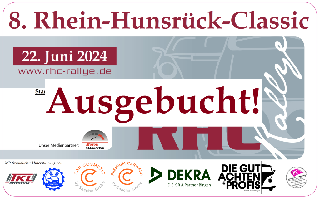 Ausgebucht 2 Oldtimer & Youngtimer Rallyes in Rheinland-Pfalz / Hunsrück | RHC-Rallye e.V.