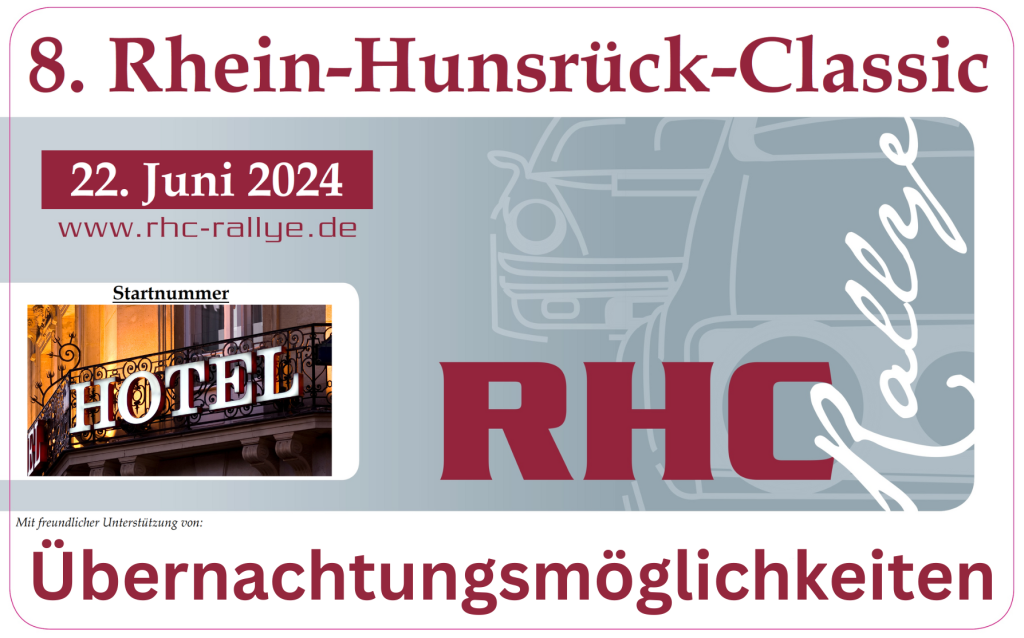 Uebernachtungsmoeglichkeiten Oldtimer & Youngtimer Rallyes in Rheinland-Pfalz / Hunsrück | RHC-Rallye e.V.
